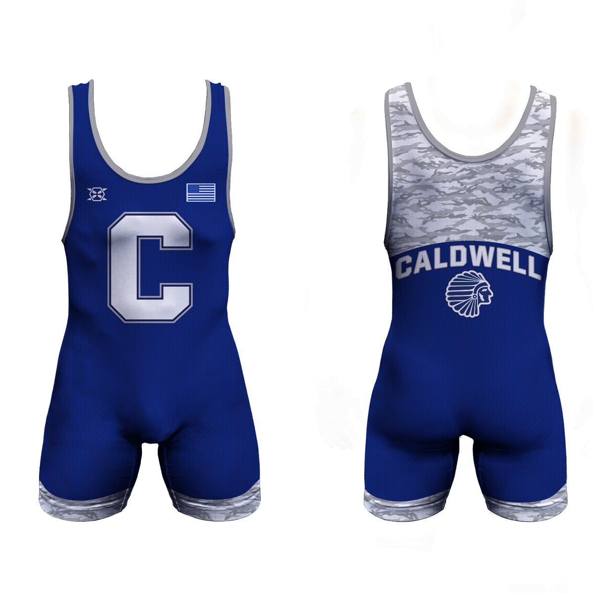 Caldwell Wrestling Club Royal Singlet