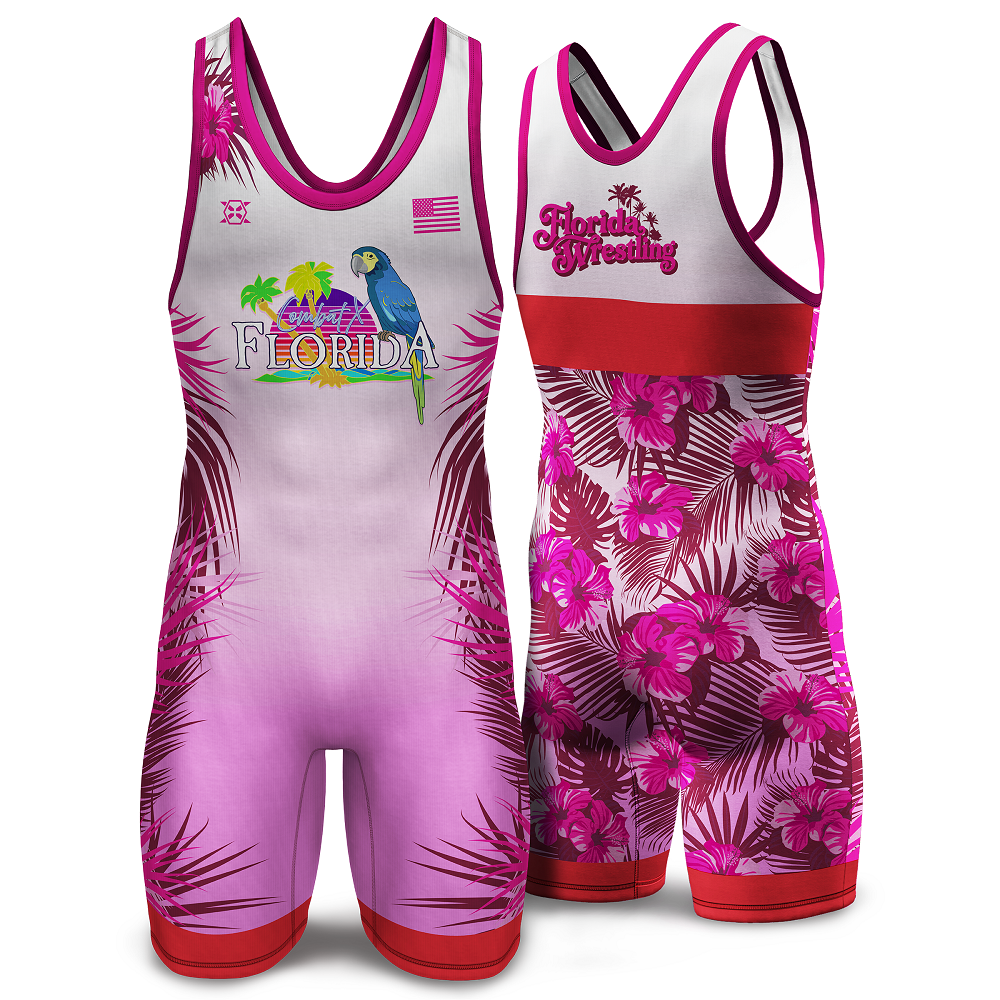 Florida State Wrestling Singlet (Single) - Youth & Adult (MEN & WOMEN'S CUT)