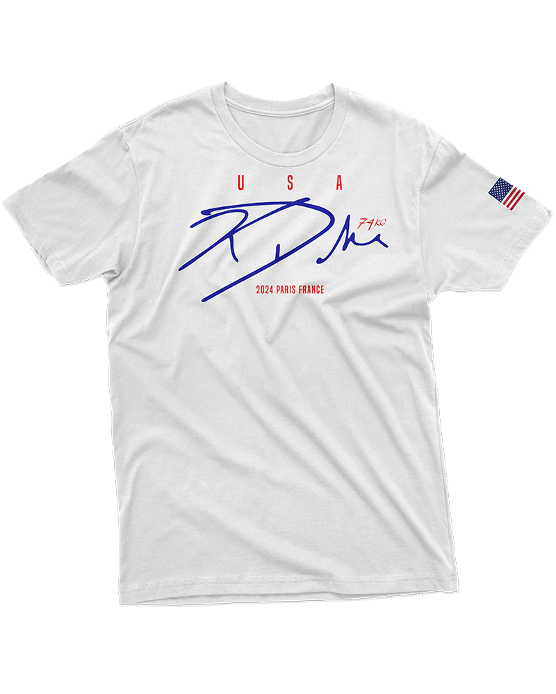 Kyle Dake '2024 Olympic Games' 74kg Organic Tee - White