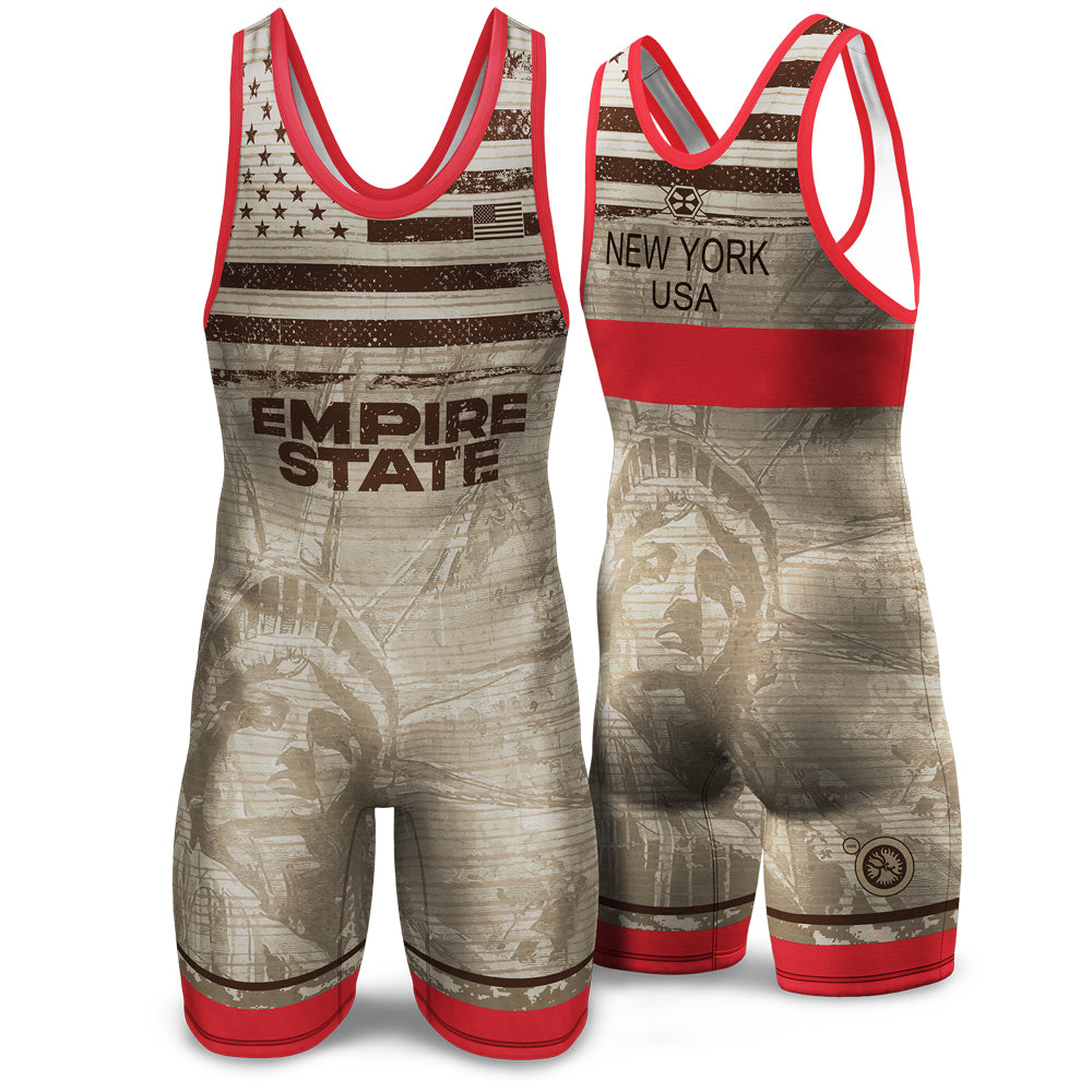 New York Empire State Singlet (Single) - Youth & Adult (MEN & WOMEN'S CUT)