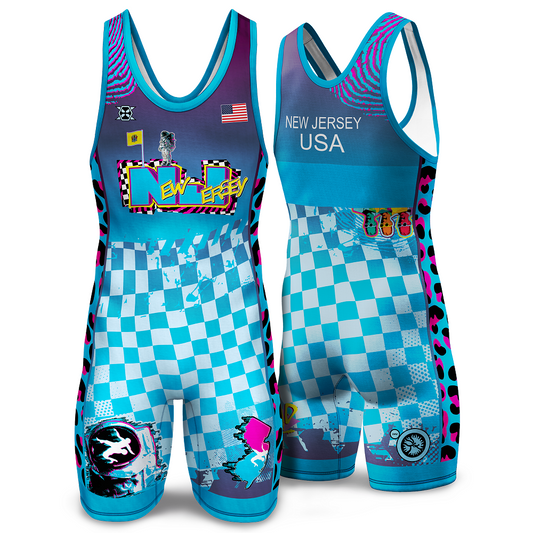 New Jersey State Wrestling Singlet (Combo) - Youth & Adult (MEN & WOMEN'S CUT)