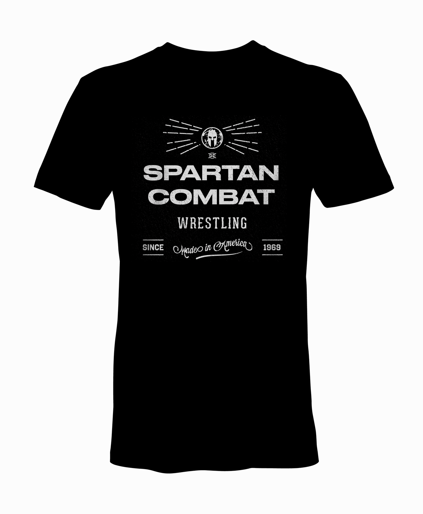 Spartan Combat Vintage Tee - Black