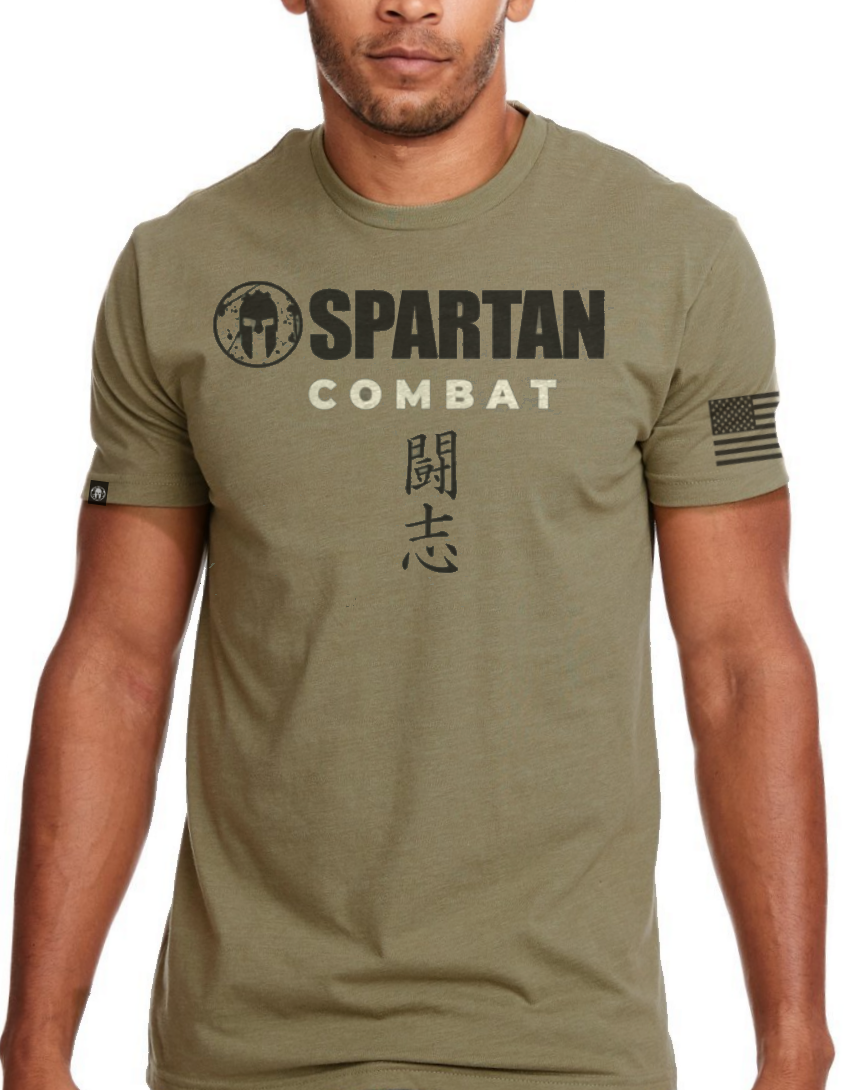 SPARTAN COMBAT Fighter Spirit Tactical Tee - Olive