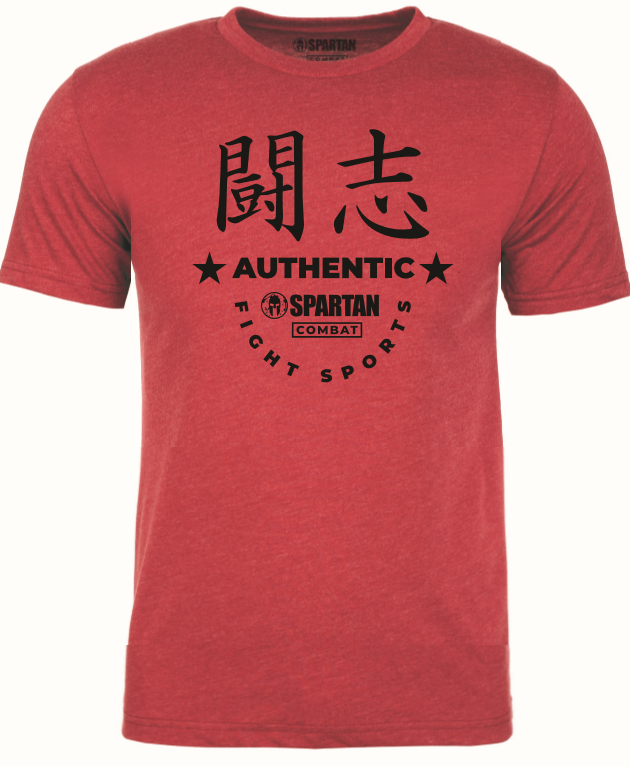 SPARTAN COMBAT Authentic Fight Tee - Red