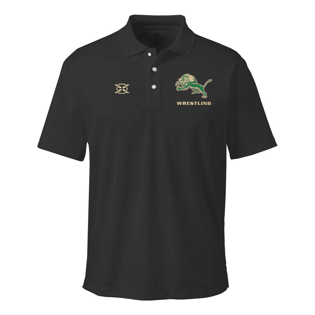 Longwood Wrestling Team Polo - Black