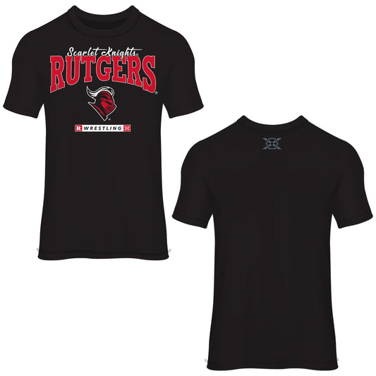Rutgers Wrestling Black & Gray Cotton Tee