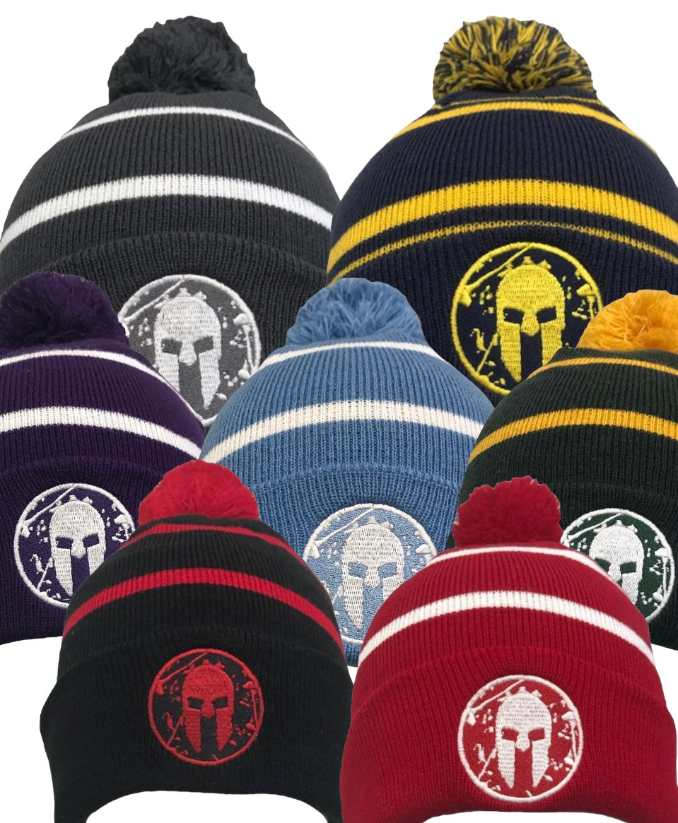 Spartan Combat Pom Pom Hats