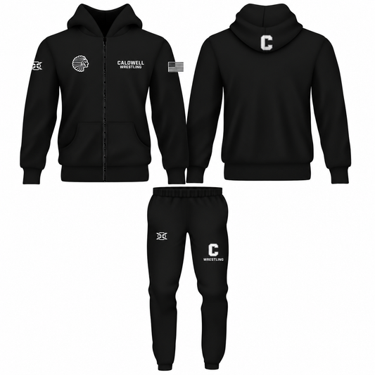 Caldwell Wrestling Team Embroidered Sweatsuit