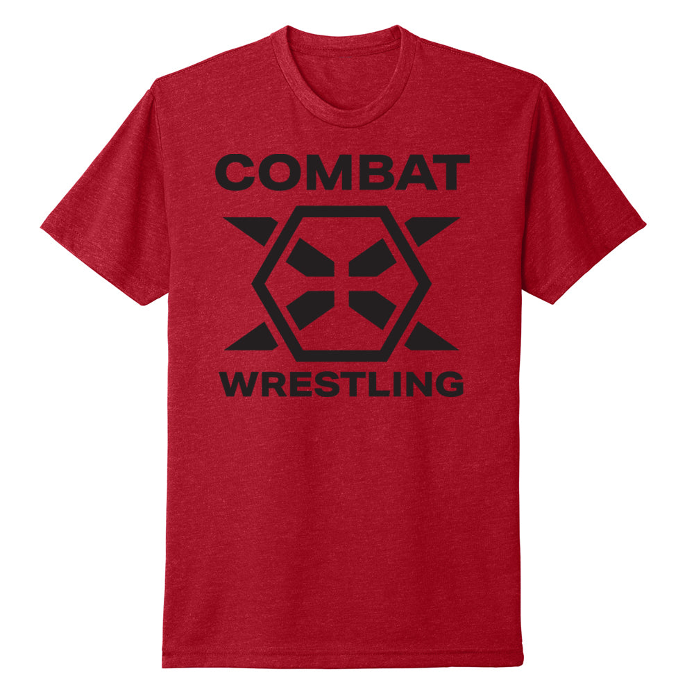 Combat X Wrestling Tee (Black Logo) - Various Colors