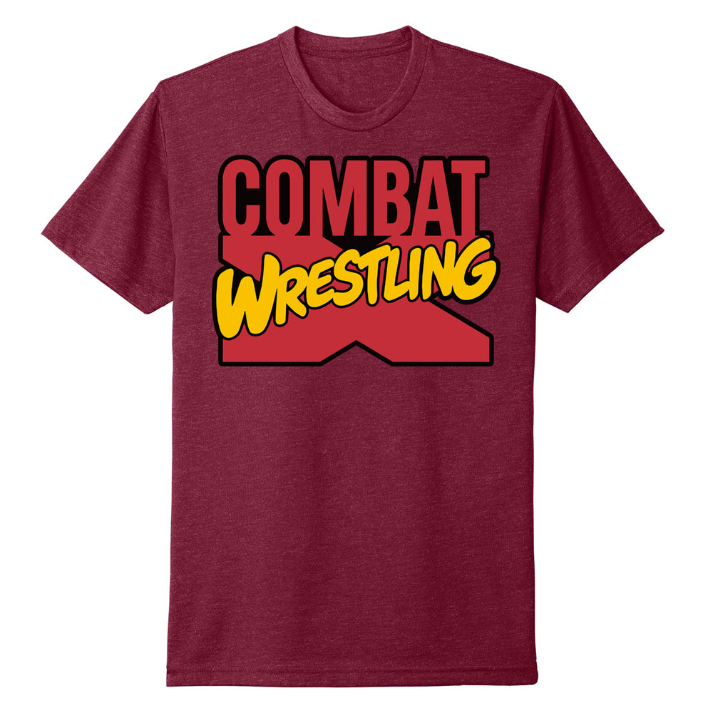 Combat X Wrestling Tee (Comic Logo) - Various Colors