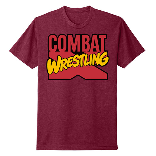 Combat X Wrestling Tee (Comic Logo) - Various Colors