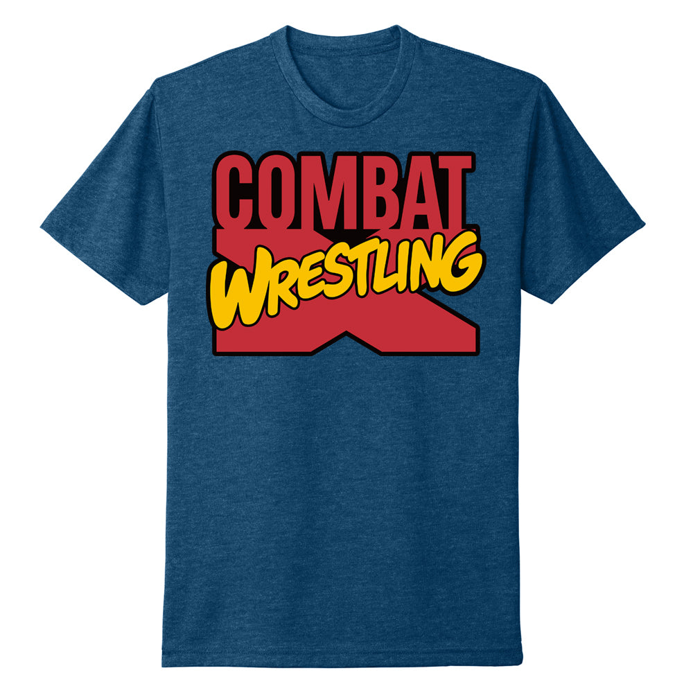 Combat X Wrestling Tee (Comic Logo) - Various Colors