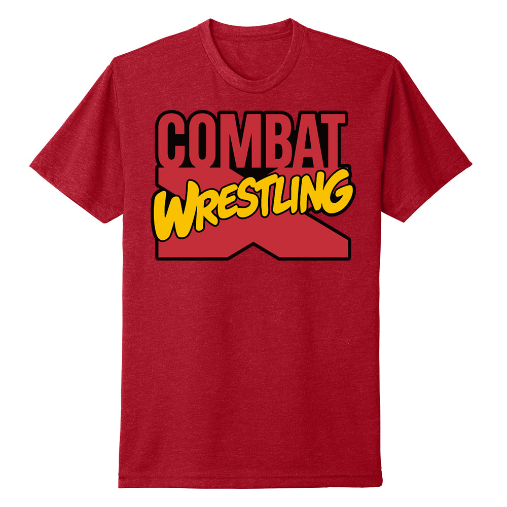 Combat X Wrestling Tee (Comic Logo) - Various Colors