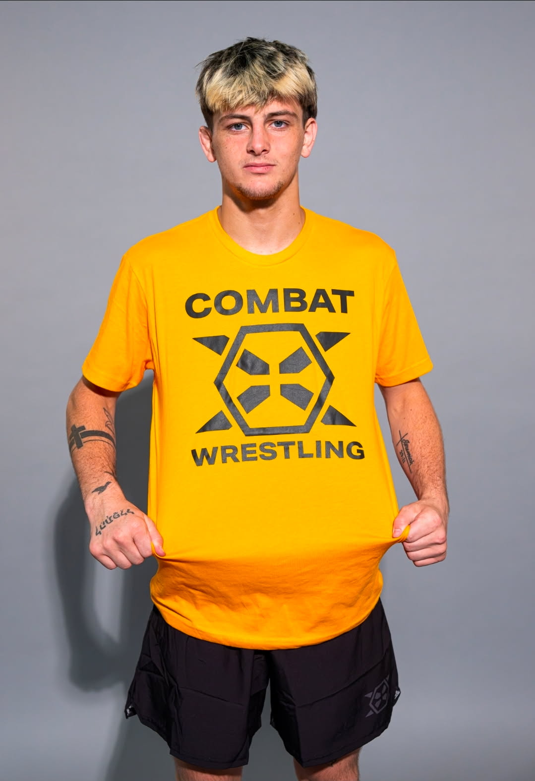 Combat X Wrestling Tee - Orange