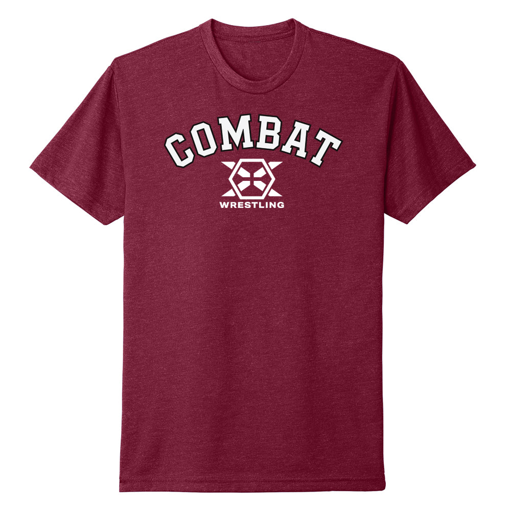 Combat X Wrestling Tee (Varsity Logo) - Various Colors