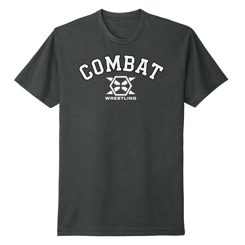Combat X Wrestling Tee (Varsity Logo) - Various Colors