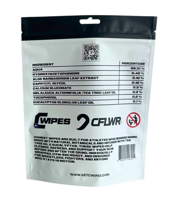 High-Performance Combat Wipes (Pack of 30)