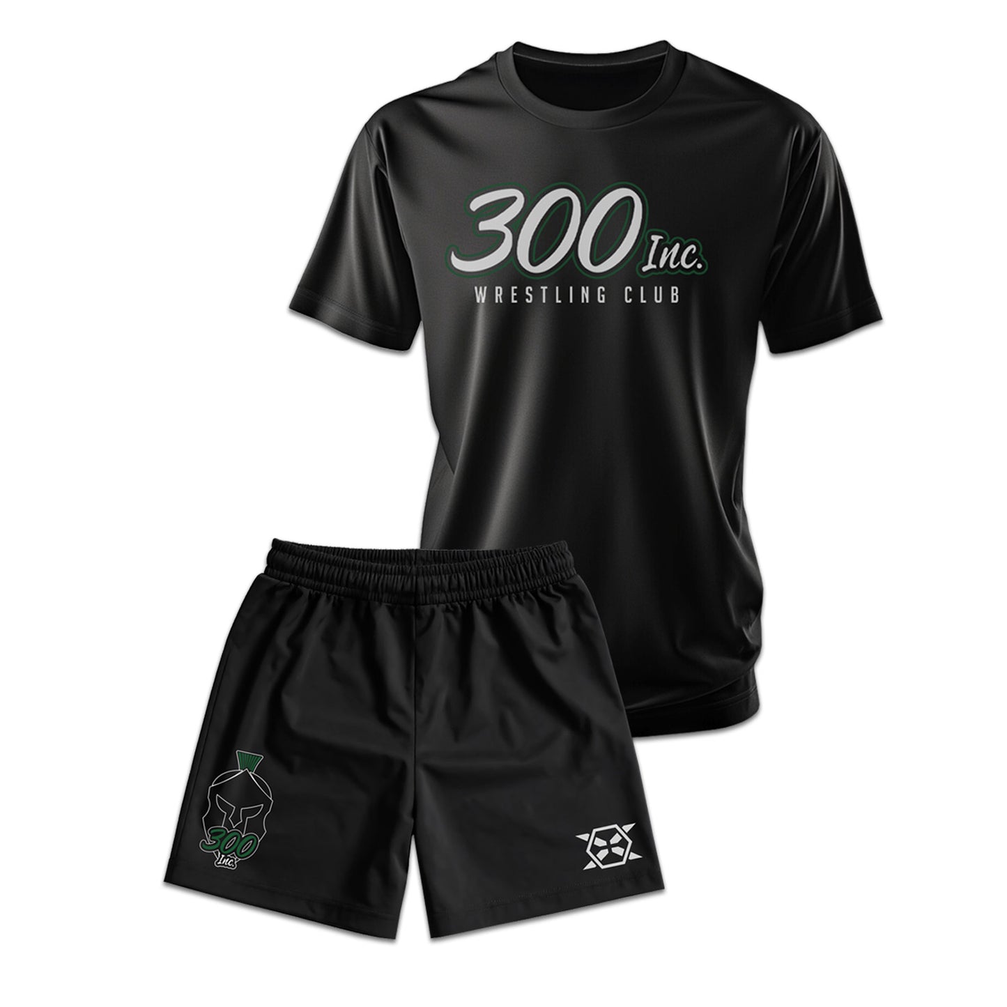 300 Inc. Wrestling Club Tee & Shorts Bundle
