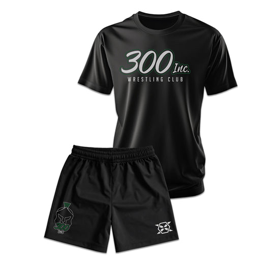 300 Inc. Wrestling Club Tee & Shorts Bundle