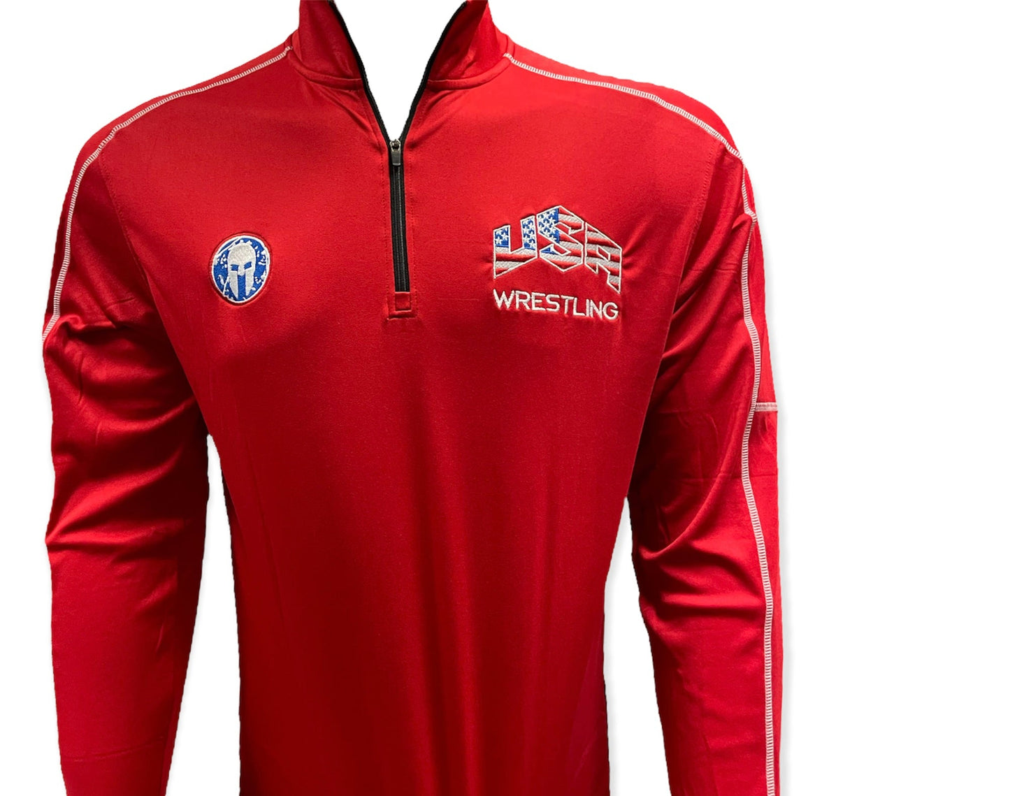 SPARTAN USA Wrestling Embroidered 1/4 Zip Jacket *5 COLORS AVAILABLE*
