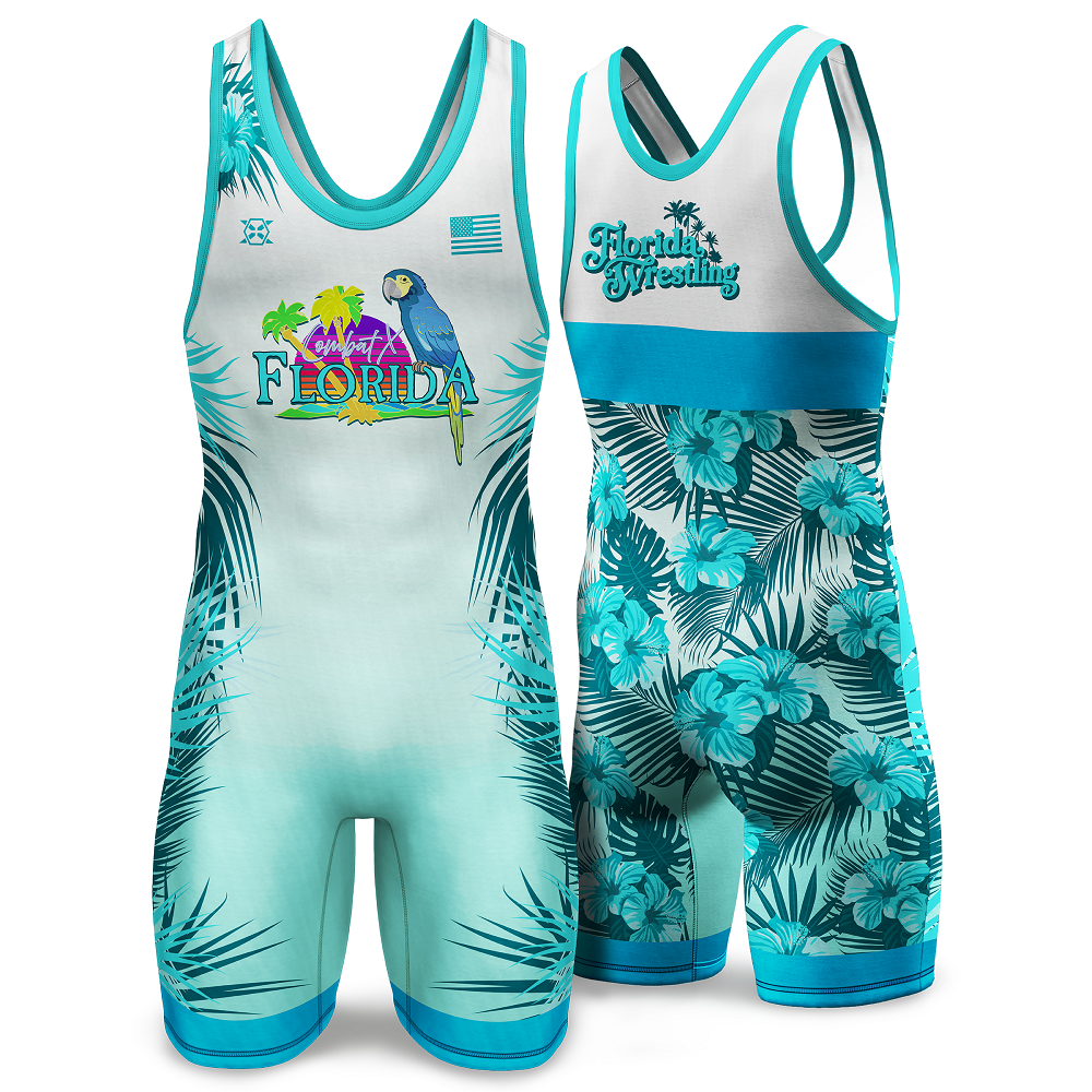 Florida State Wrestling Singlet (Single) - Youth & Adult (MEN & WOMEN'S CUT)