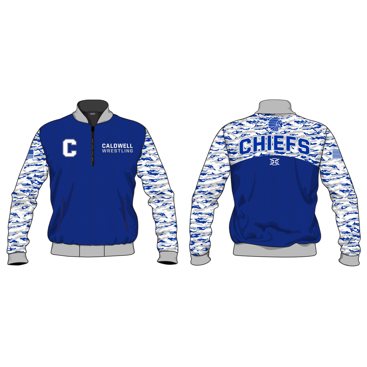 Caldwell Wrestling Team 1/4 Zip