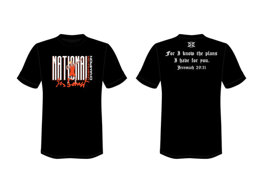 Jax Forrest '2026 National Champion' Soft Cotton Tee - Black