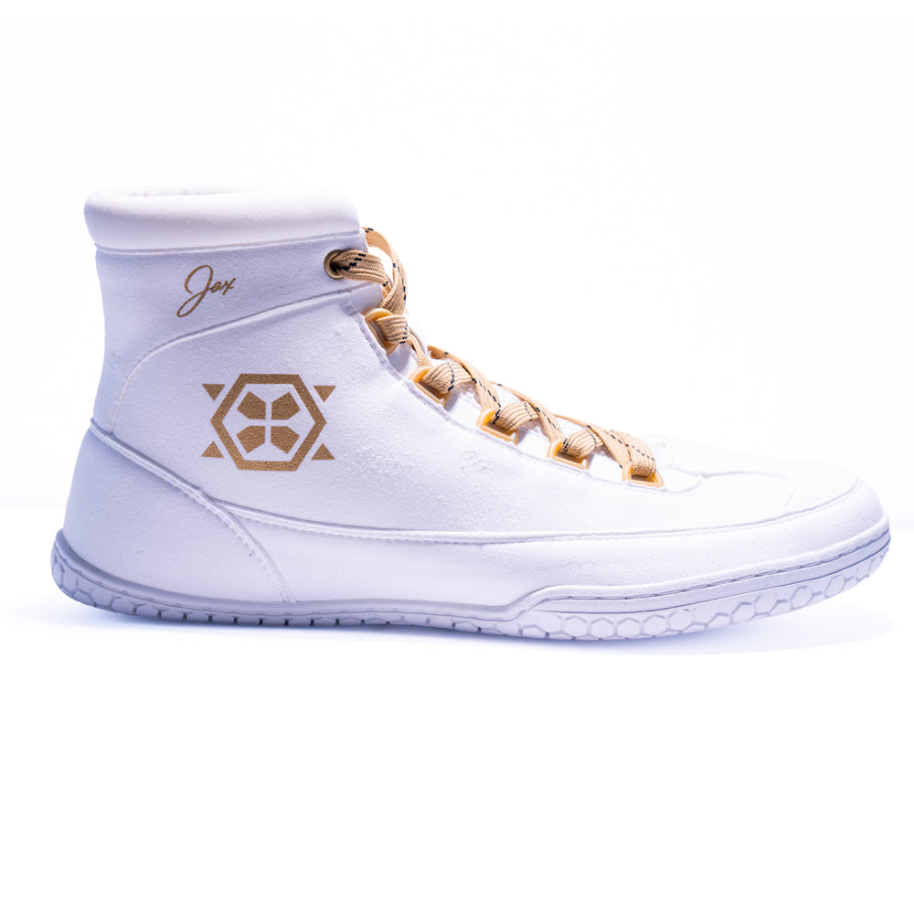 *PRE-ORDER* Combat X Jax Forrest Wrestling Shoe - White Gold