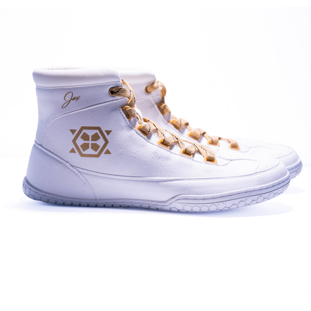 *PRE-ORDER* Combat X Jax Forrest Wrestling Shoe - White Gold