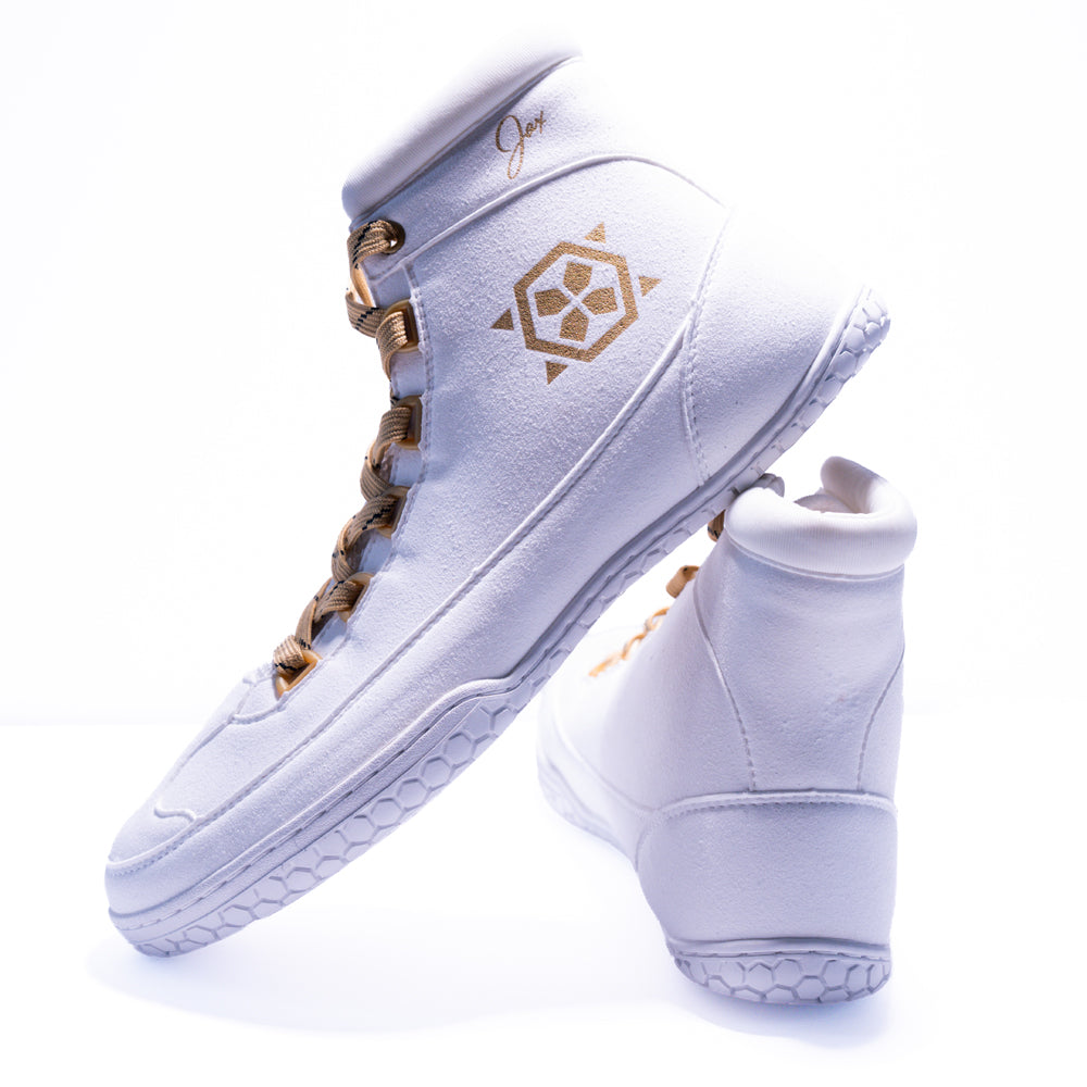 *PRE-ORDER* Combat X Jax Forrest Wrestling Shoe - White Gold