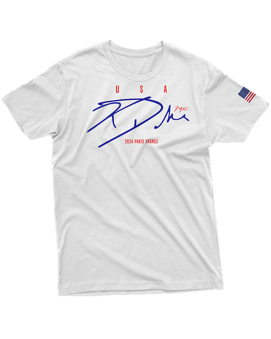 Kyle Dake '2024 Olympic Games' 74kg Organic Tee - White