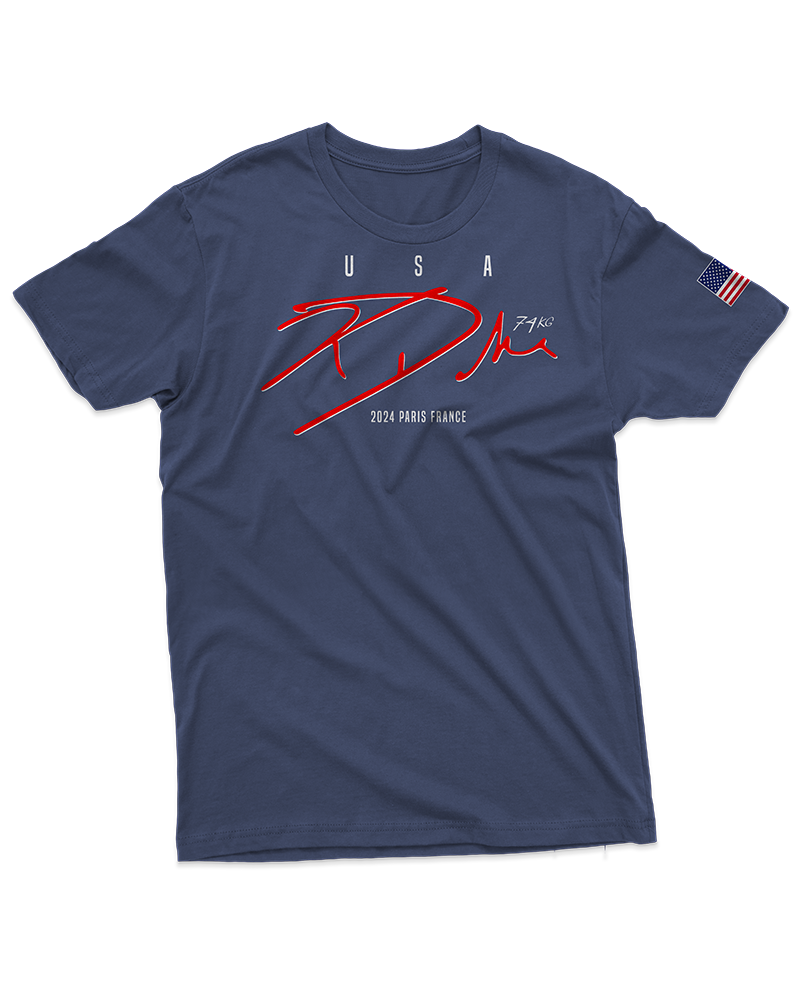 Kyle Dake '2024 Olympic Games' 74KG Organic Tee - Navy