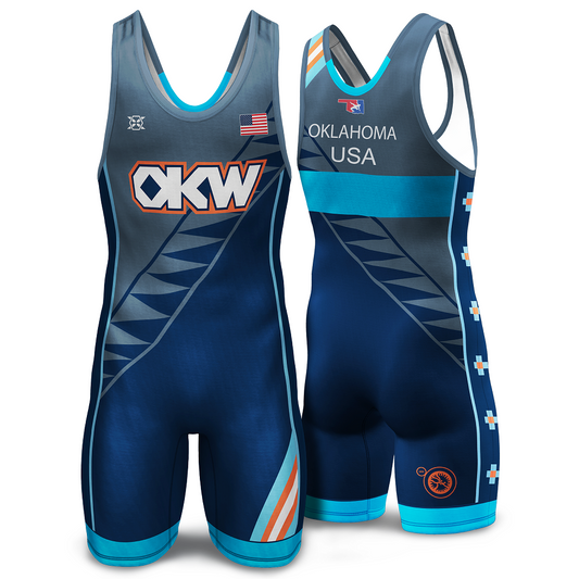 Oklahoma State Wrestling Singlet (Combo) - Youth & Adult (MEN & WOMEN'S CUT)