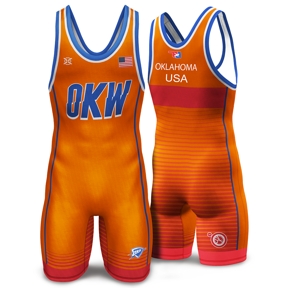 Oklahoma State Wrestling Singlet (Single) - Youth & Adult (MEN & WOMEN'S CUT)