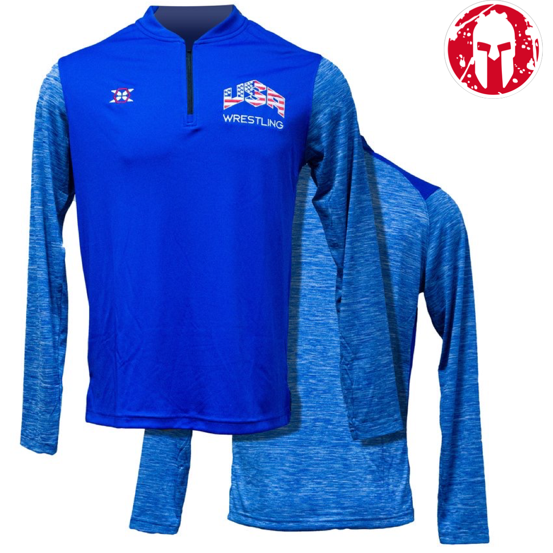 Official USA Team 1/4 Zip - HEATHERED