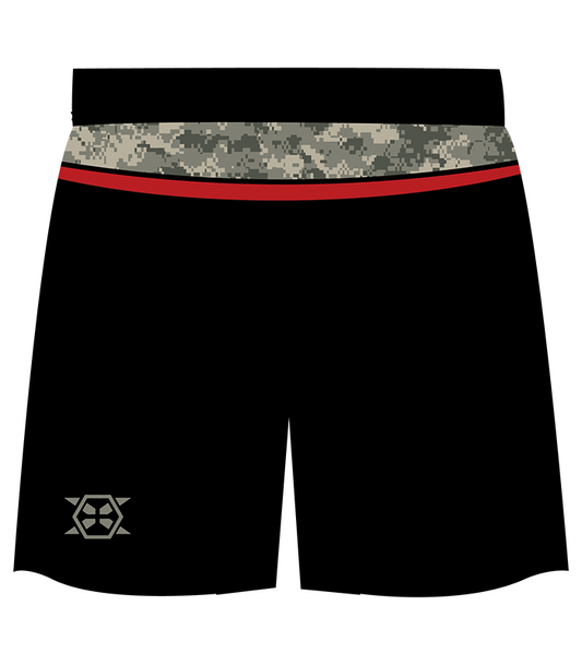 US ARMY AIRBORNE BLACK FIGHT SHORTS