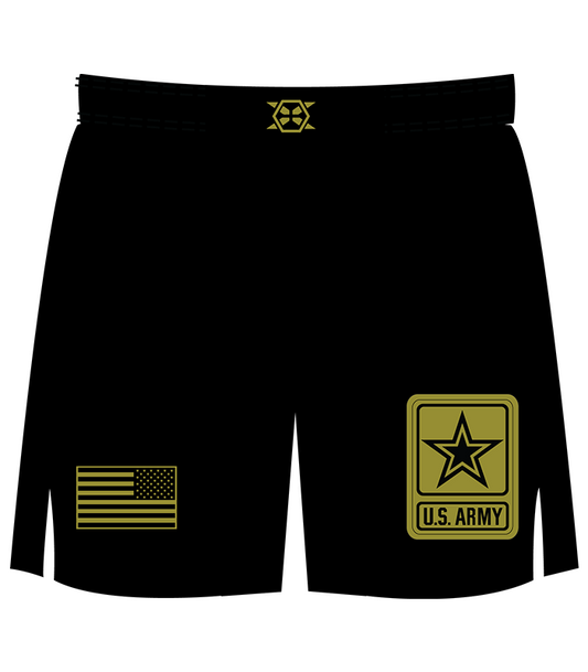 US ARMY BLACK FIGHT SHORTS
