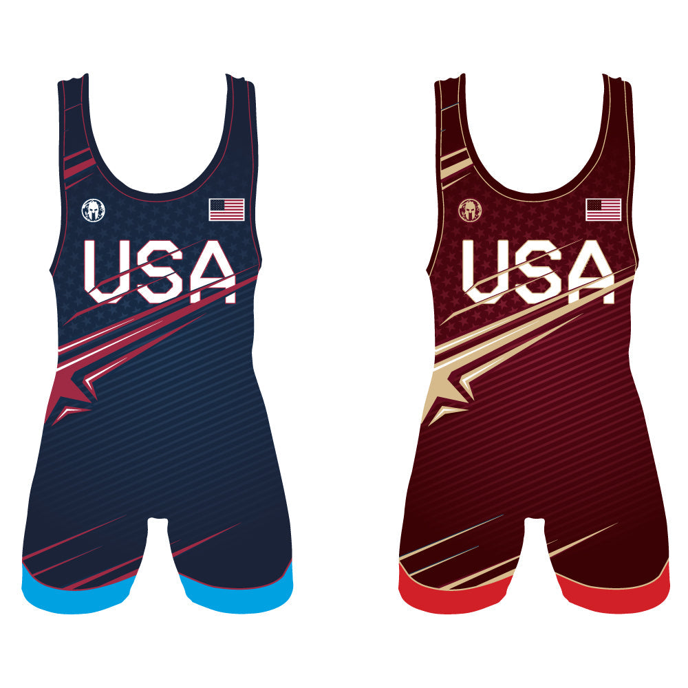 USA SINGLET 2025 (Single) - Youth & Adult (MEN & WOMEN'S CUT)