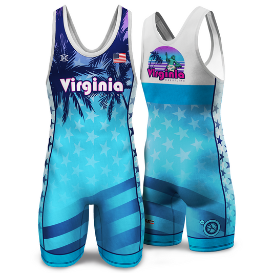 Virginia State Wrestling Singlet (Combo) - Youth & Adult (MEN & WOMEN'S CUT)