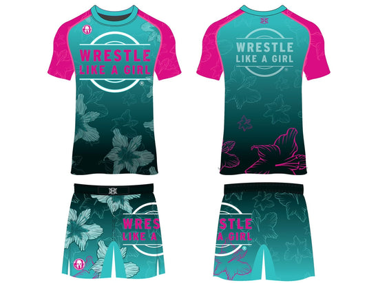 Wrestle Like a Girl Tee & Short Combo