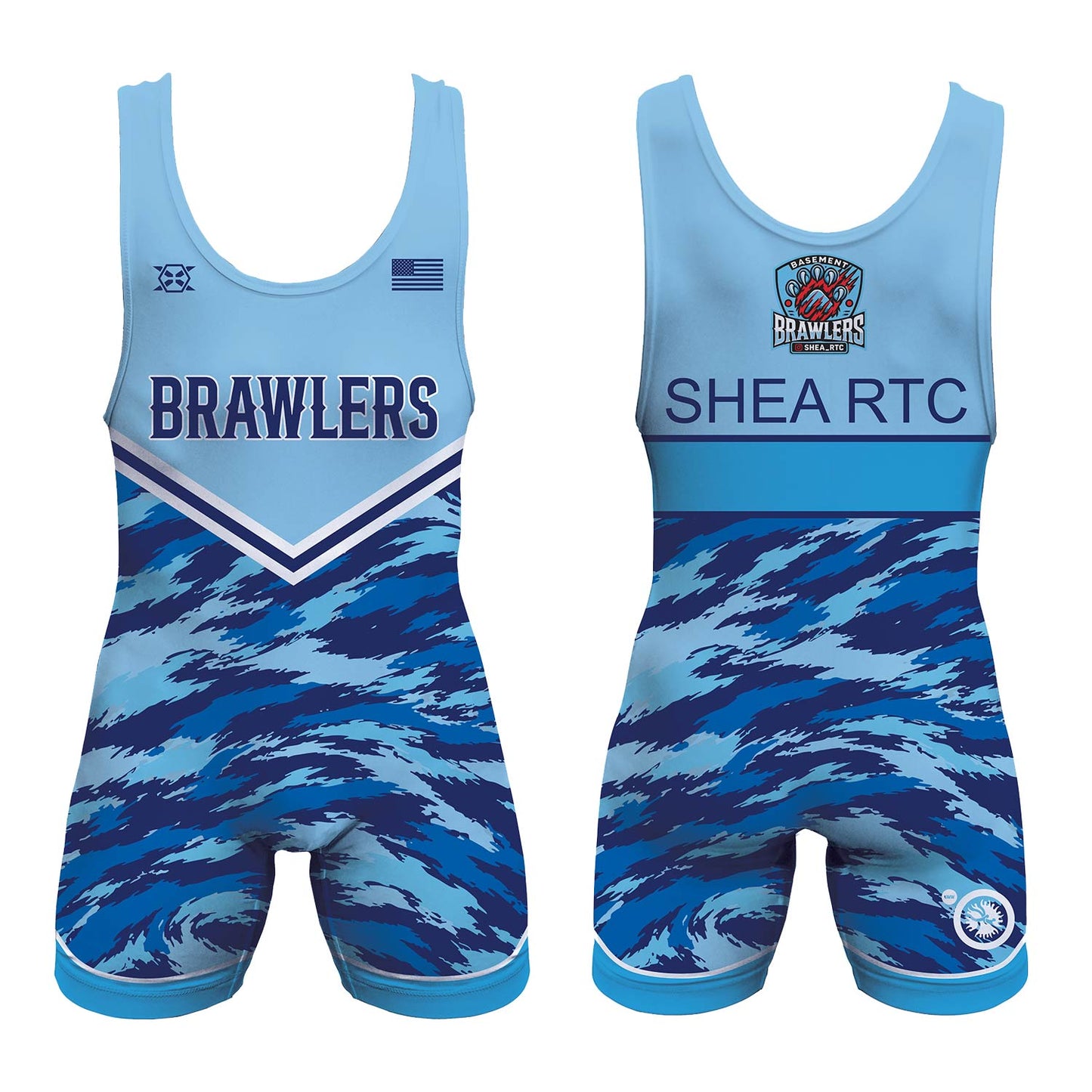 Basement Brawlers Wrestling Club Freestyle Singlet Bundle