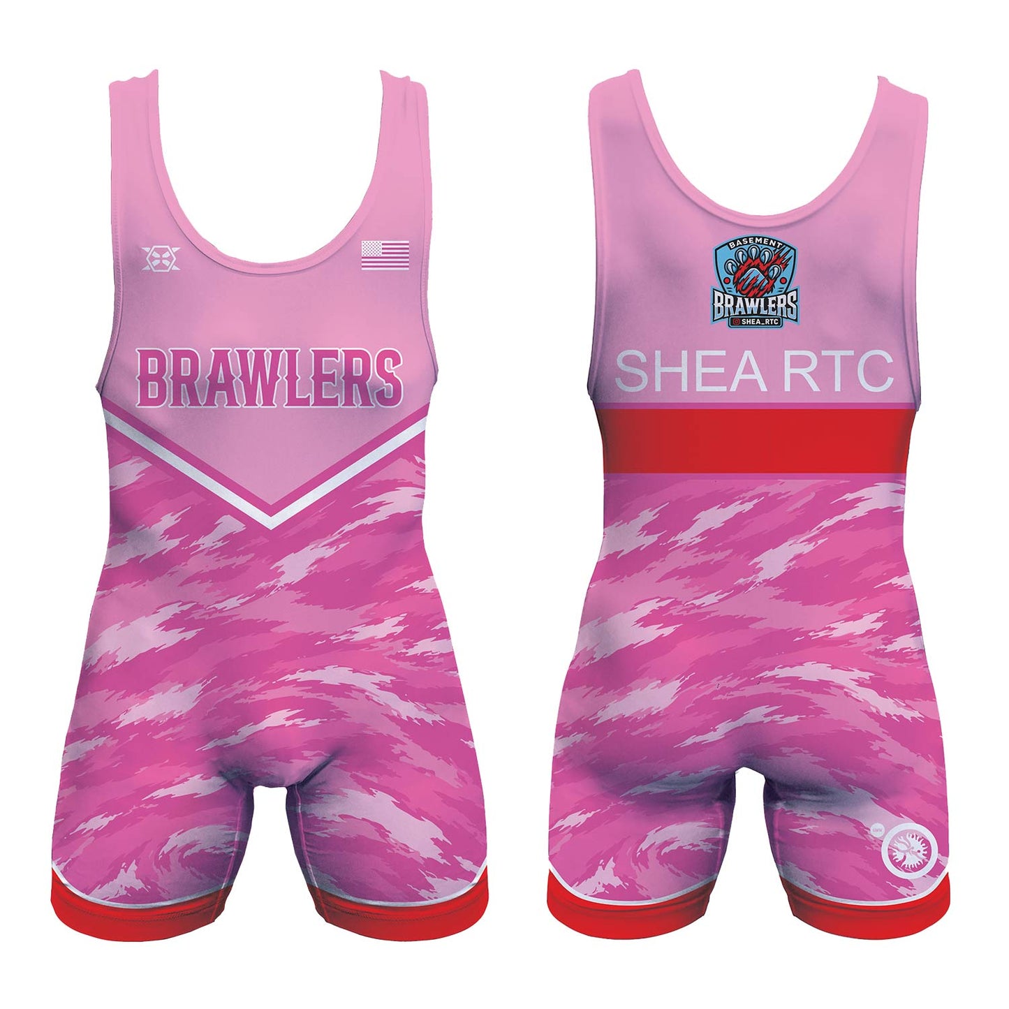 Basement Brawlers Wrestling Club Freestyle Singlet Bundle