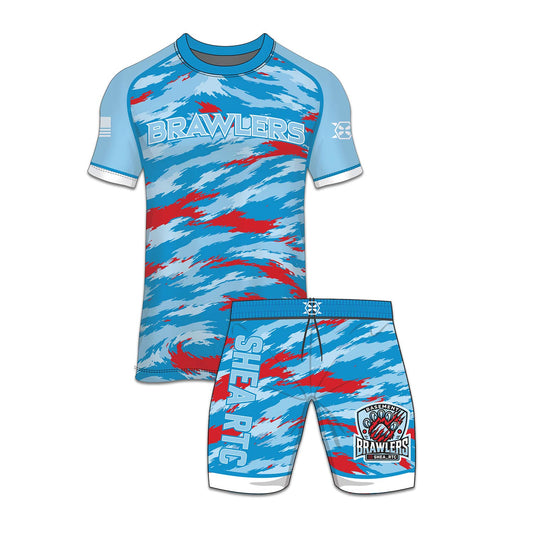 Basement Brawlers Wrestling Club Tee & Shorts Bundle