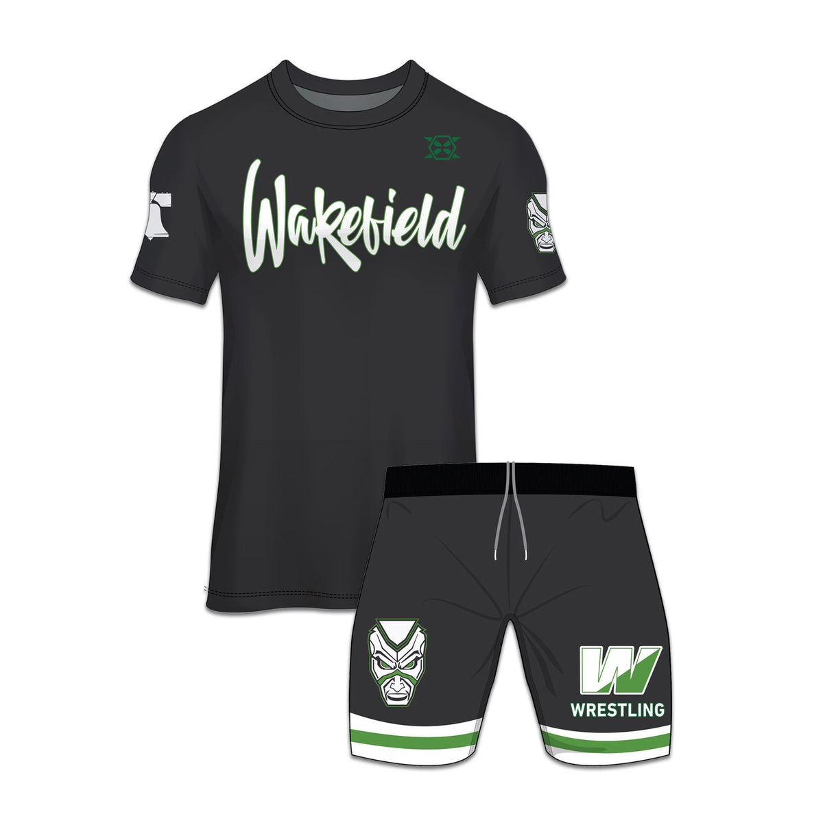 Wakefield Wrestling Team Tee & Shorts Bundle
