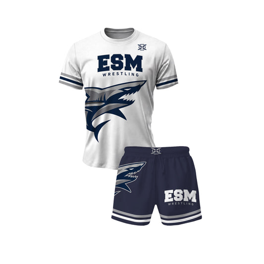 ESM Wrestling Team Tee & Fight Shorts Bundle