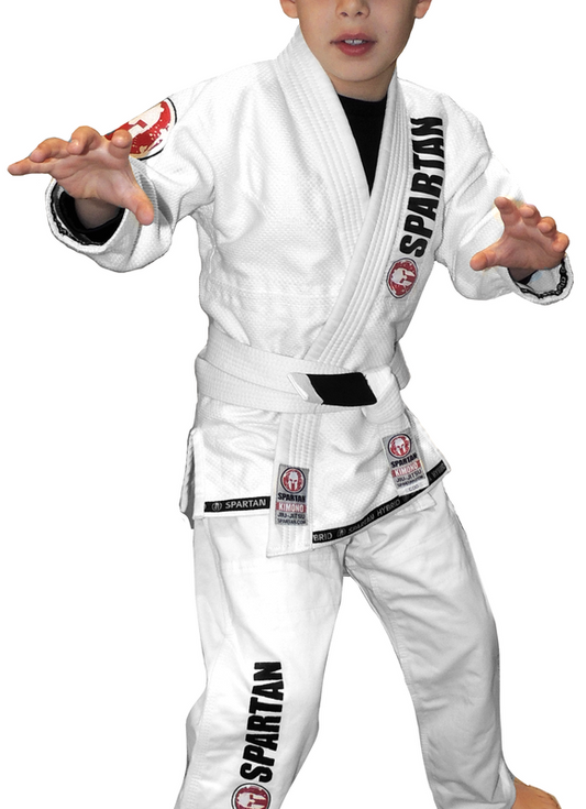 SPARTAN® COMBAT Hybrid Kids Jiu-Jitsu Gi - White