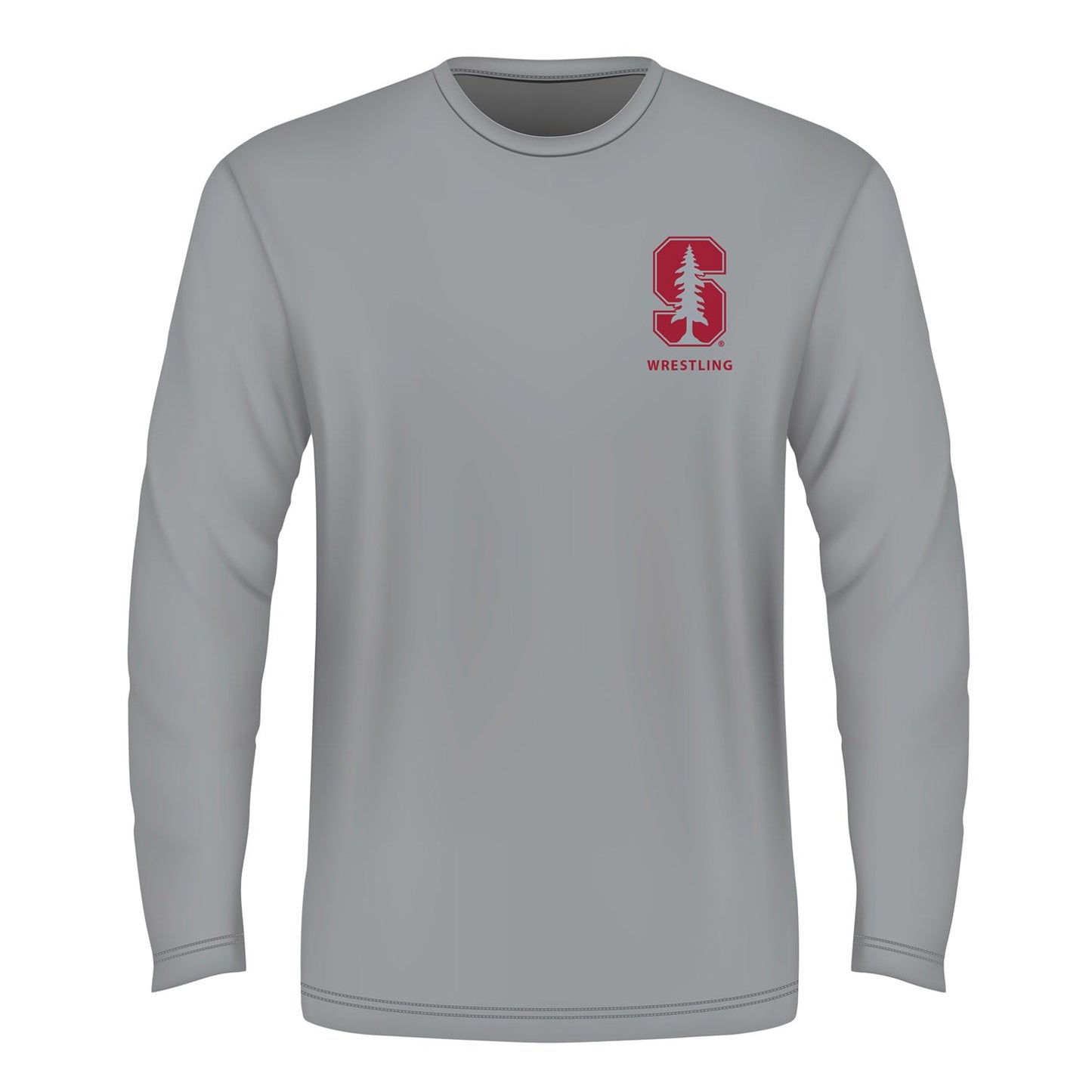 Stanford Wrestling Team - Gray Long Sleeve Tee