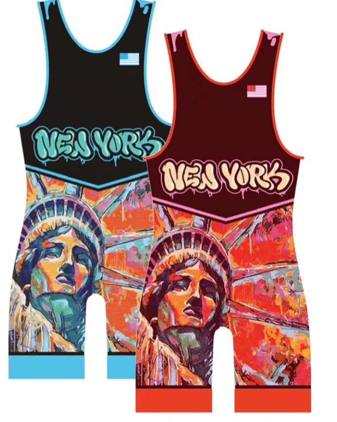 New York 'Graffiti' Singlet (Single) - Youth & Adult (MEN & WOMEN'S CUT)