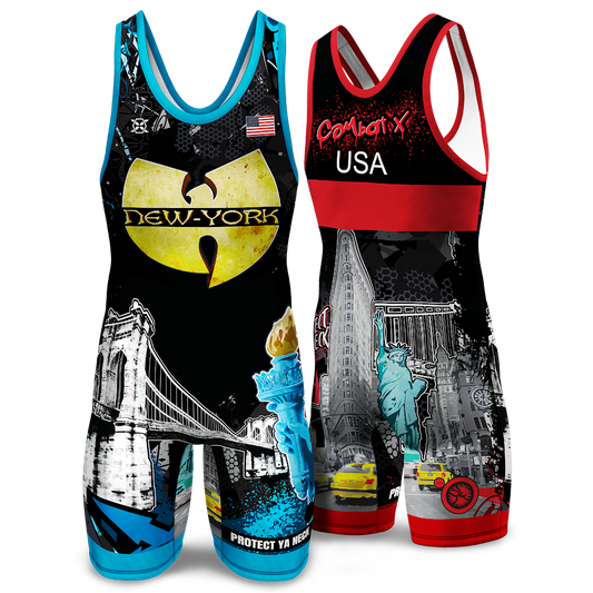 New York State Wrestling Singlet (Combo) - Youth & Adult (MEN & WOMEN'S CUT)