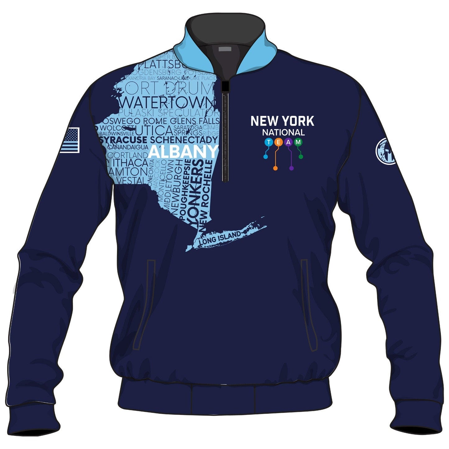 New York Nationals Wrestling 1/4 Zip - Men's & Women (2023)